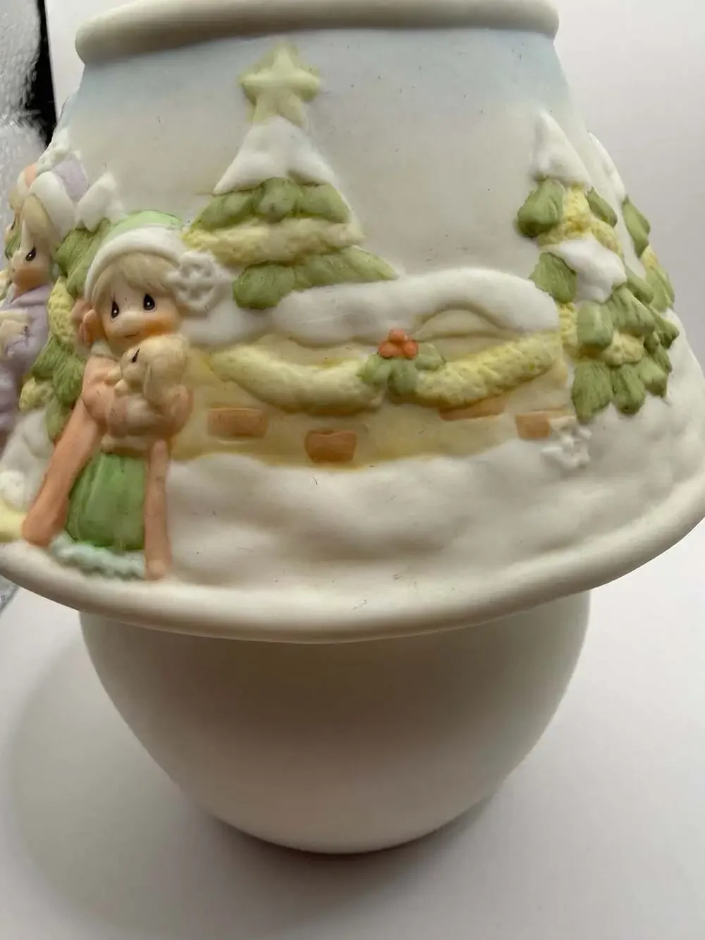 Precious Moments 1999 Christmas Holiday Candle Lamp/Votive Holder